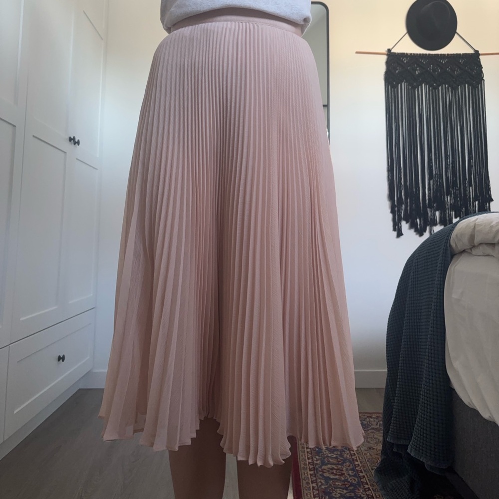 Alice + Olivia Blush A-Line Skirt